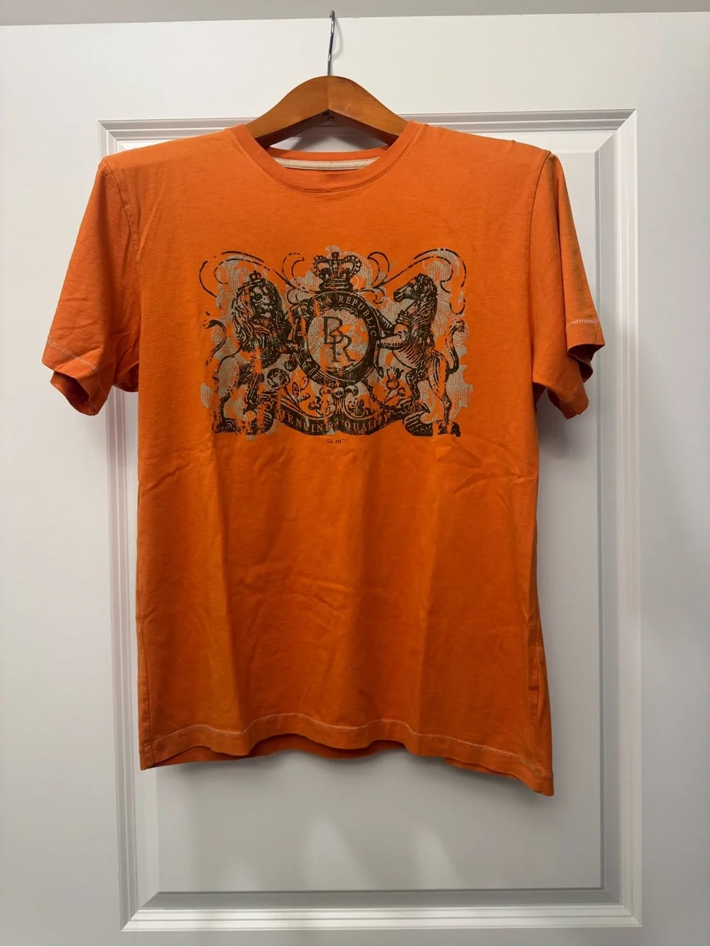 Banana Republic Orange Graphic Crew Tee